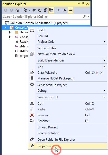 FC++: Visual Studio Project Example